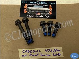 OEM 1968 1969 1970 1971 1972 1973 1974 1975 1976 Cadillac Fleetwood Deville Eldorado Calais 472/500 Engine OIL PUMP HOUSING OIL FILTER ADAPTER MOUNTING BOLTS